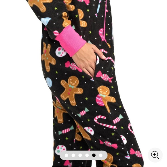 Women's "Let's Get This Gingerbread" Jumpsuit - Picture 7 of 16